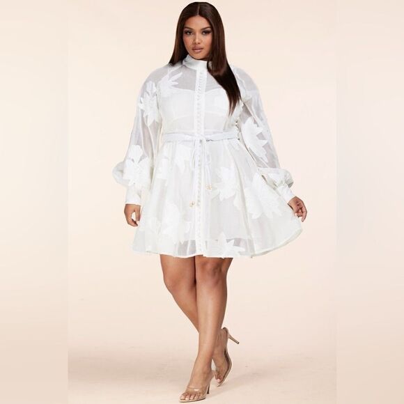 ❤️NEW L’atise by Amy Plus Size Cotton Blend Mini Dresses - Picture 8 of 9